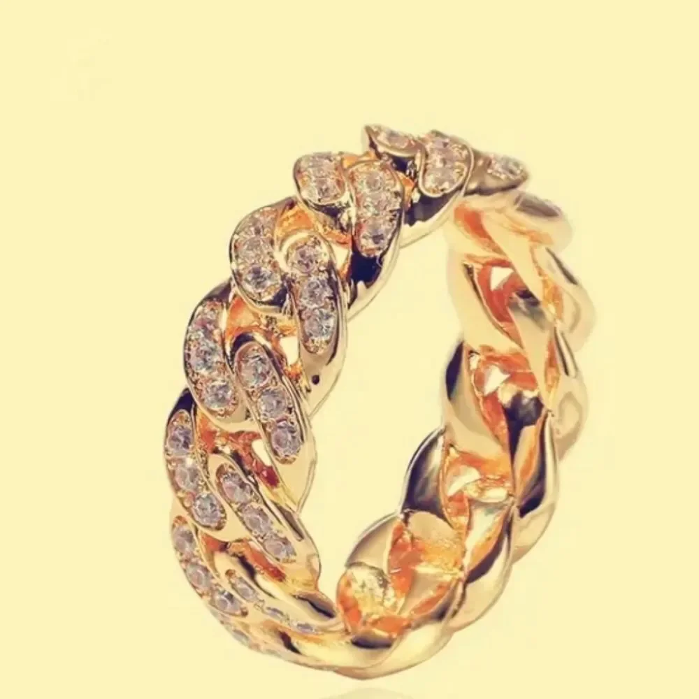 Mens Diamond chain ring